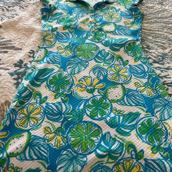Lilly Pulitzer Other - Rare Super Cute Lilly Pulitzer Floral Dress in Blue, Green and Yellow